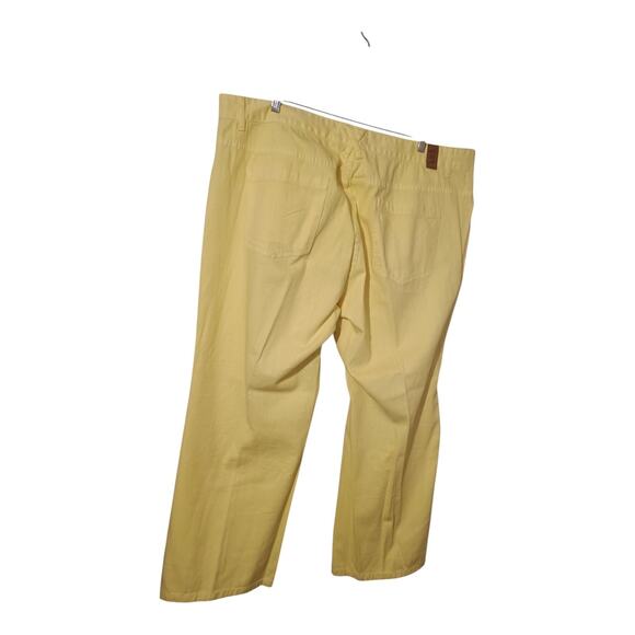 TOMMY HILFIGER Women's Boot Yellow Cotton Vintage Wide Leg Jeans Size 22 READ - Picture 2 of 9